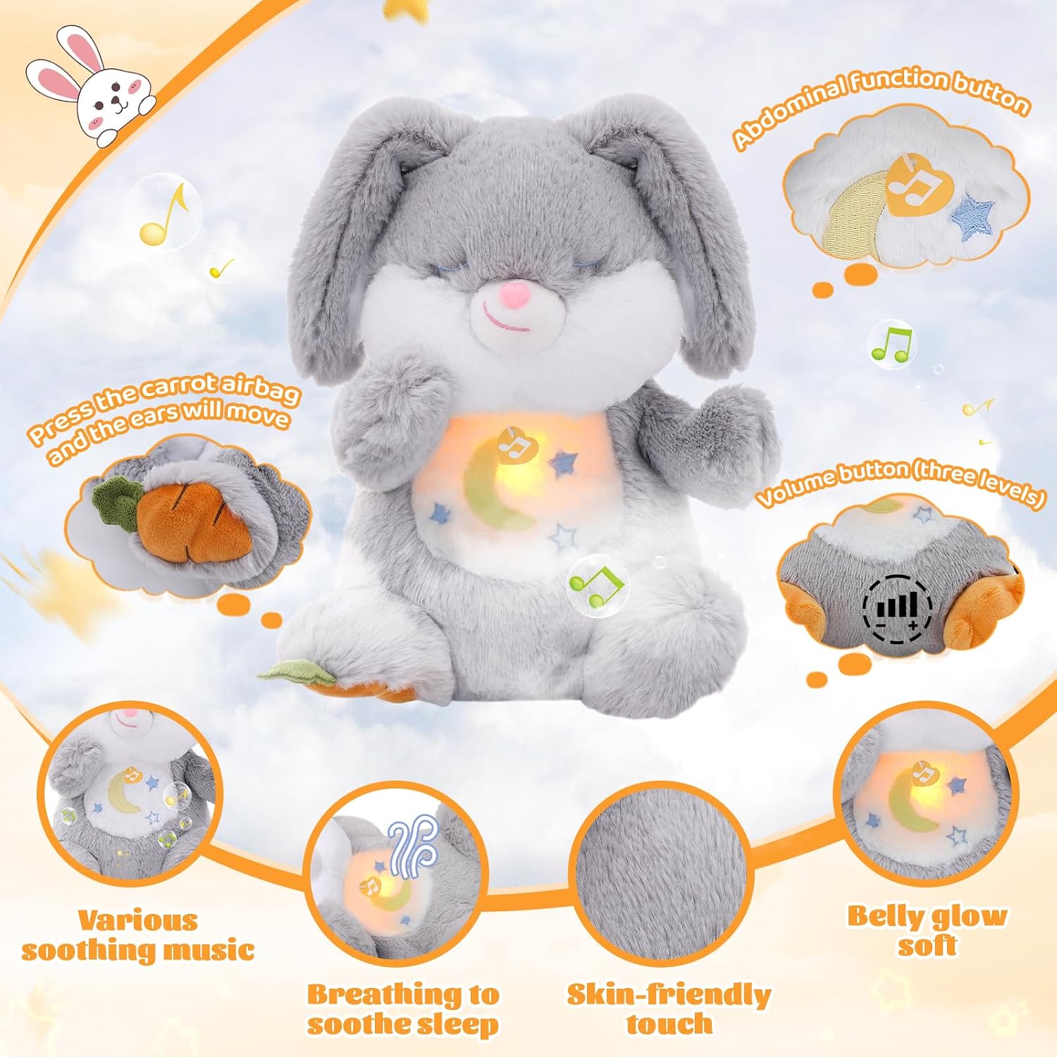 Detalle 2 de seOSTO Soothing Bunny Teddy 15 mins breathing