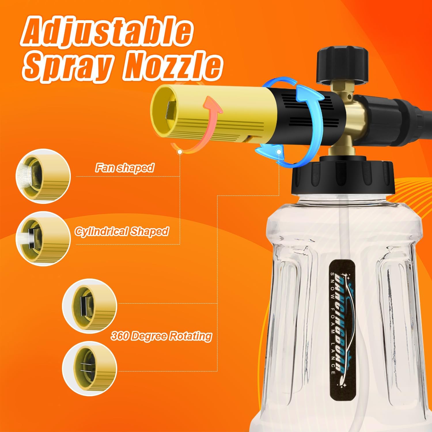Detalle 2 de DANCINGBOAR Snow Foam Lance 1L for Karcher K Series