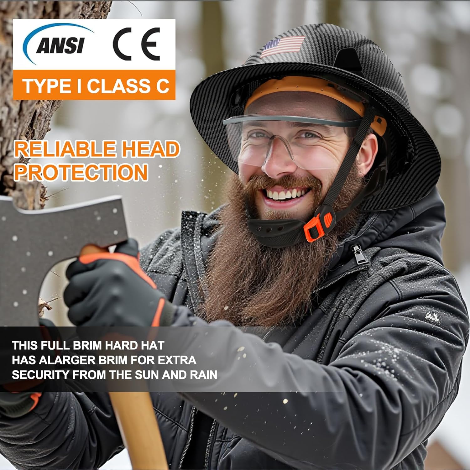 Thumbnail 5 de DS-SMAAT Structure Full Brim Hard Hat with Cooling Towel 6-point 🪖