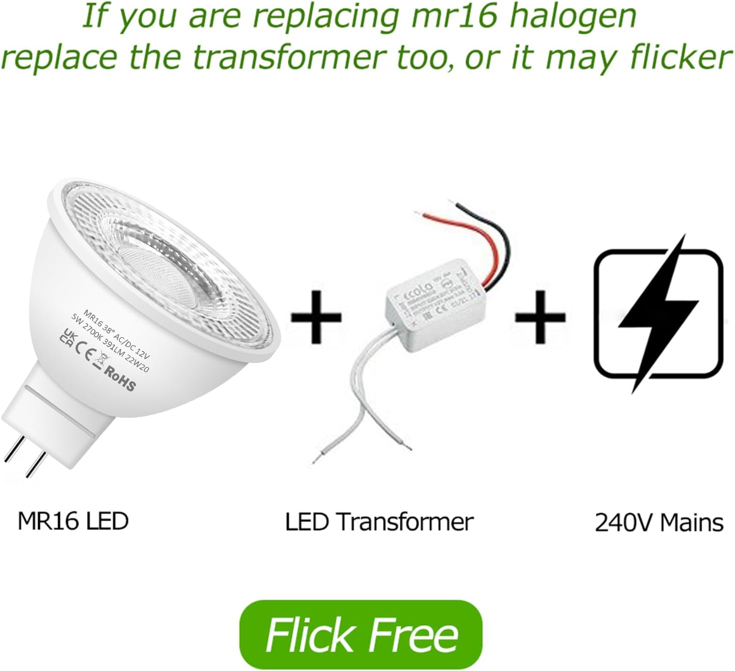 Detalle de Nottac MR16 LED bulbs 5W GU5.3