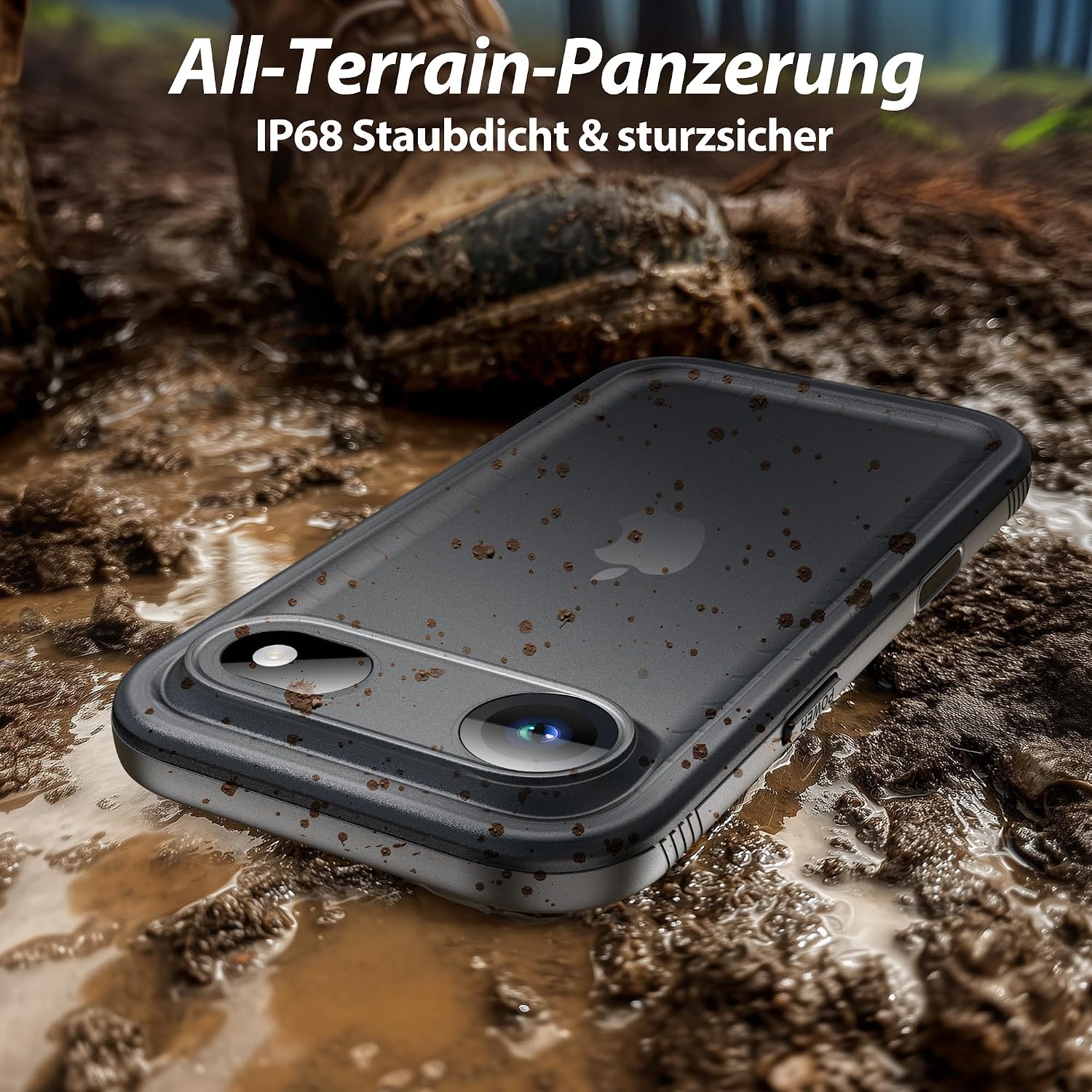 Detalle de SPORTLINK Hülle für iPhone Air 6,5" – 360° Schutz, IP68, MIL-STD-810H, 60 g