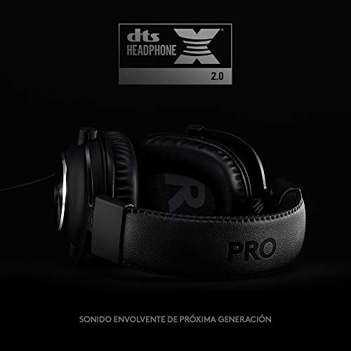 Detalle de Logitech G Pro X Auriculares Gaming con cable y micrófono Blue VO!CE (DTS Headphone:X 7.1, Pro-G 50 mm)