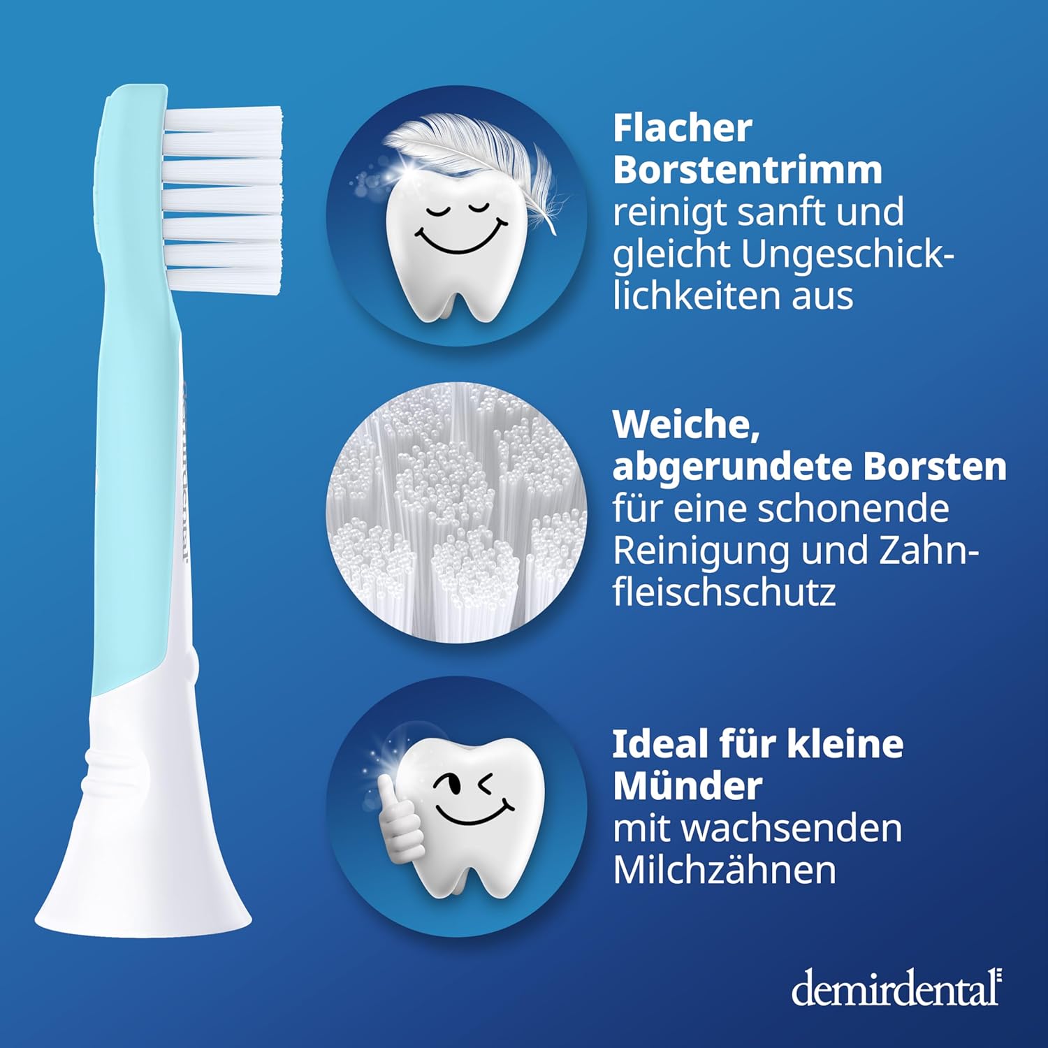 Thumbnail 3 de demirdental Ersatzbürsten Kids 8er Set