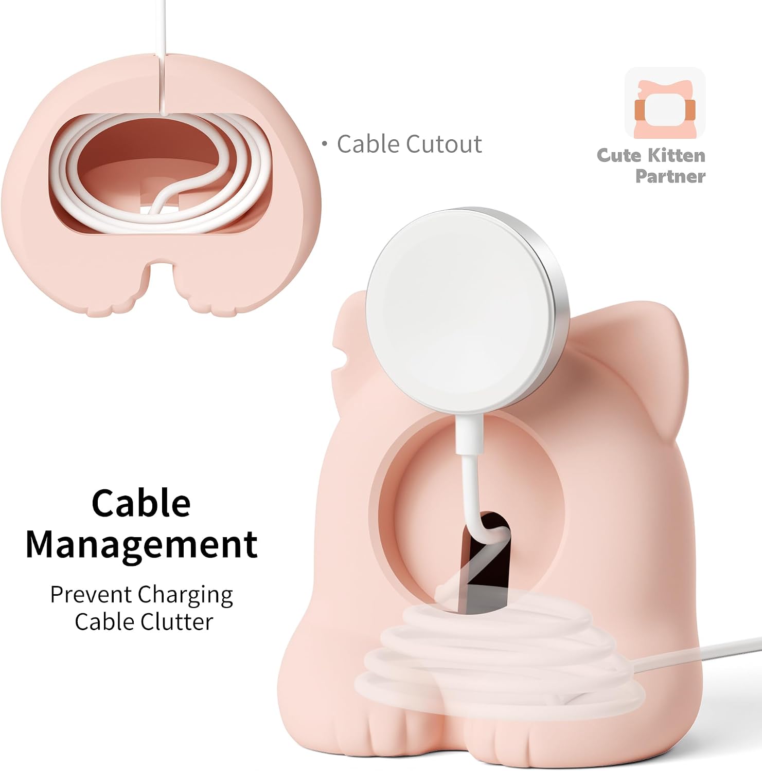 Thumbnail 4 de ELETIUO Watch Charger Stand, Pink