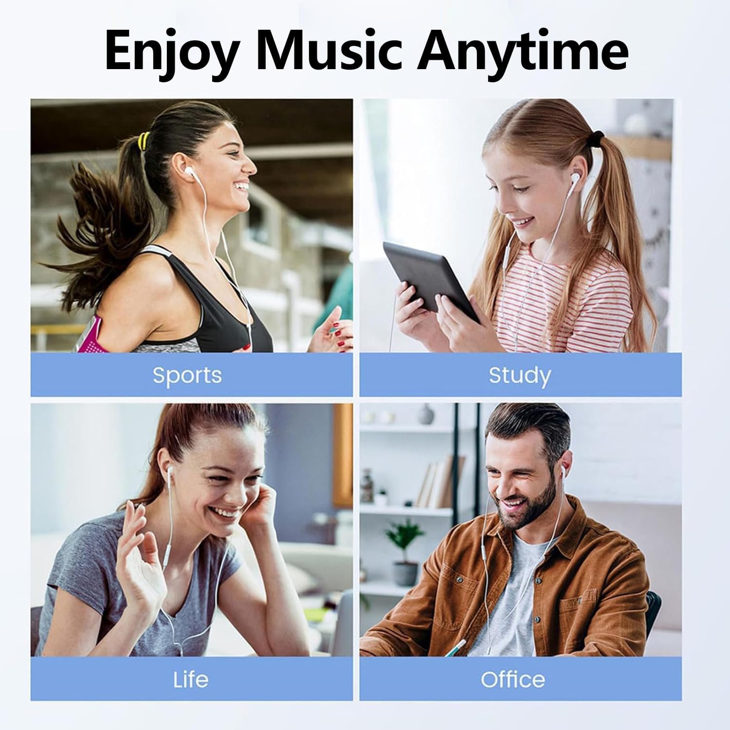 Thumbnail 6 de 2 Packs USB C Headphones with Mic for iPhone