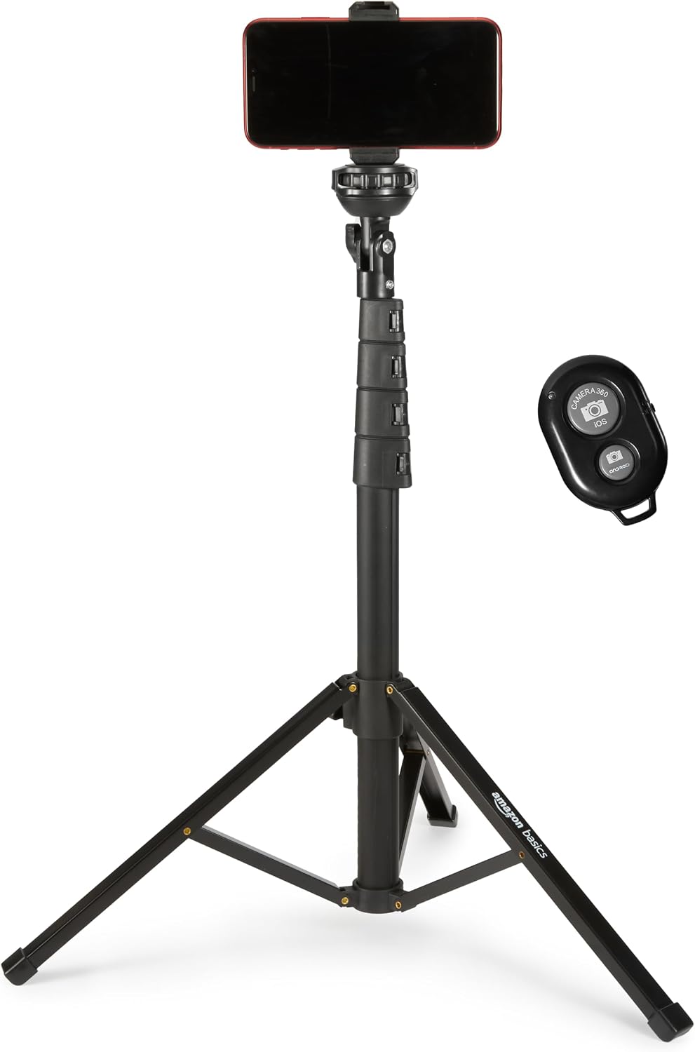 Detalle de Amazon Basics Trípode 162 cm para teléfono