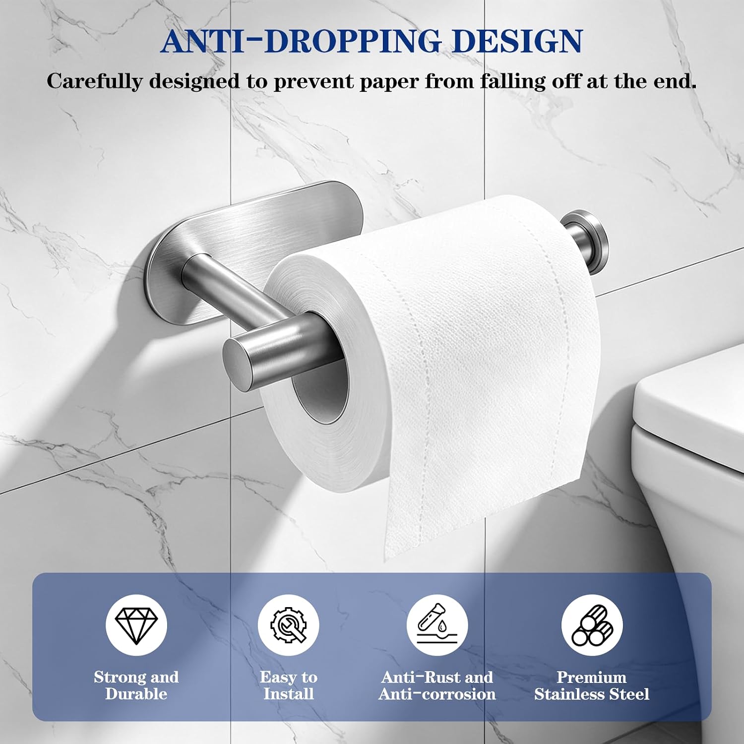 Thumbnail 3 de SetSail Toilet Paper Holder Stainless Steel