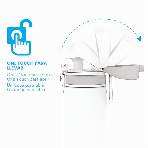 Detalle de Ion8 Botella de Agua 500 ml a prueba de fugas: práctica, reutilizable y sin BPA