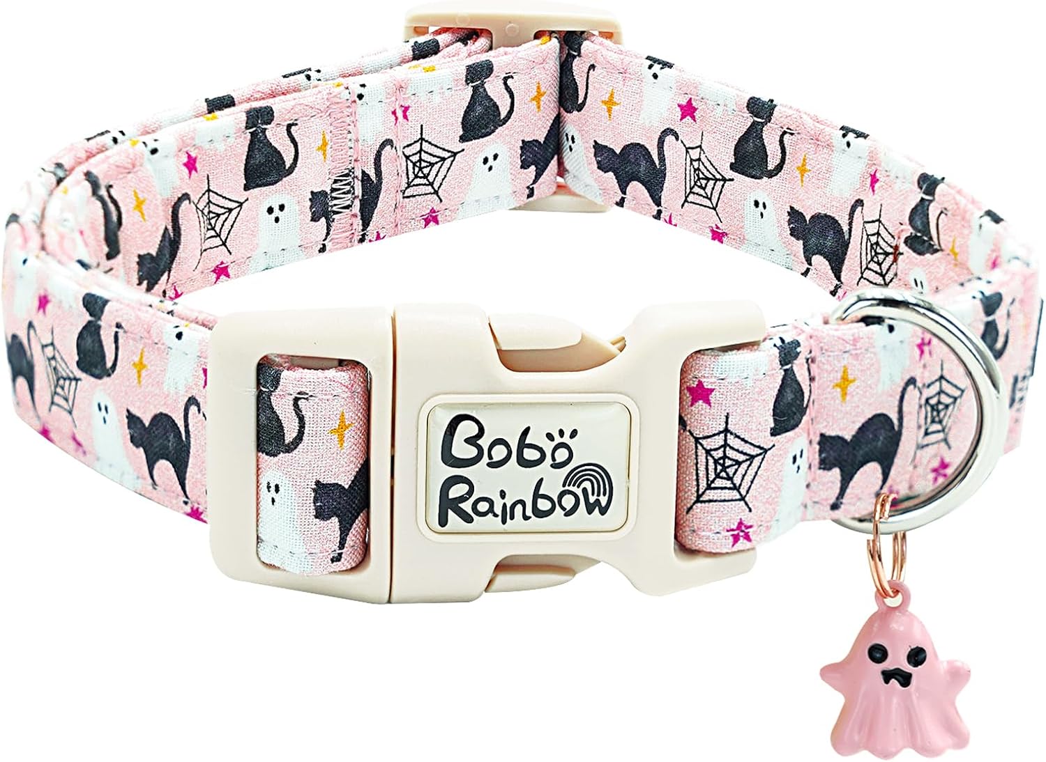 Detalle de Bobo Rainbow Halloween Dog Collar, Cotton