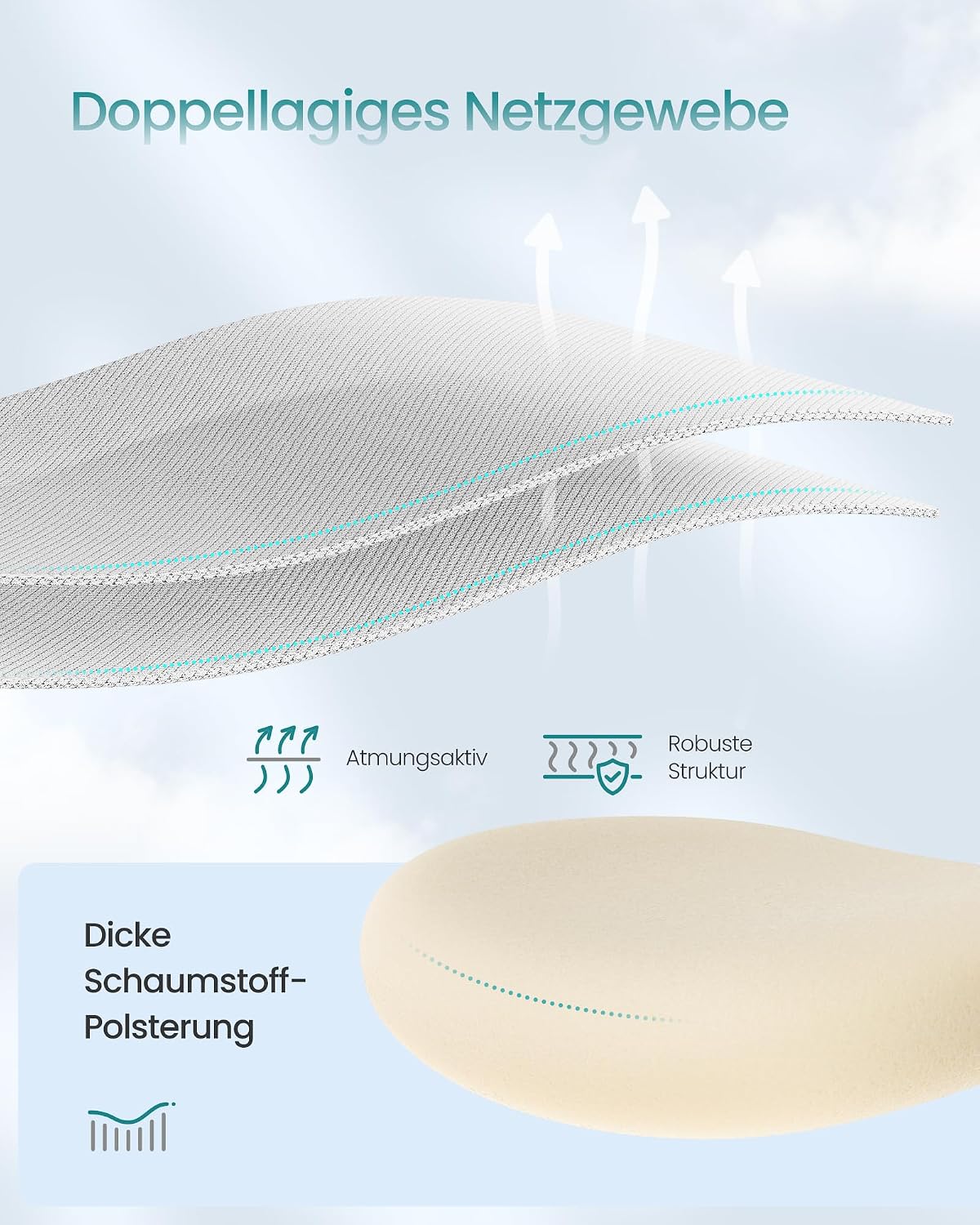 Thumbnail 5 de SONGMICS Bürostuhl ergonomisch 150 kg Belastung