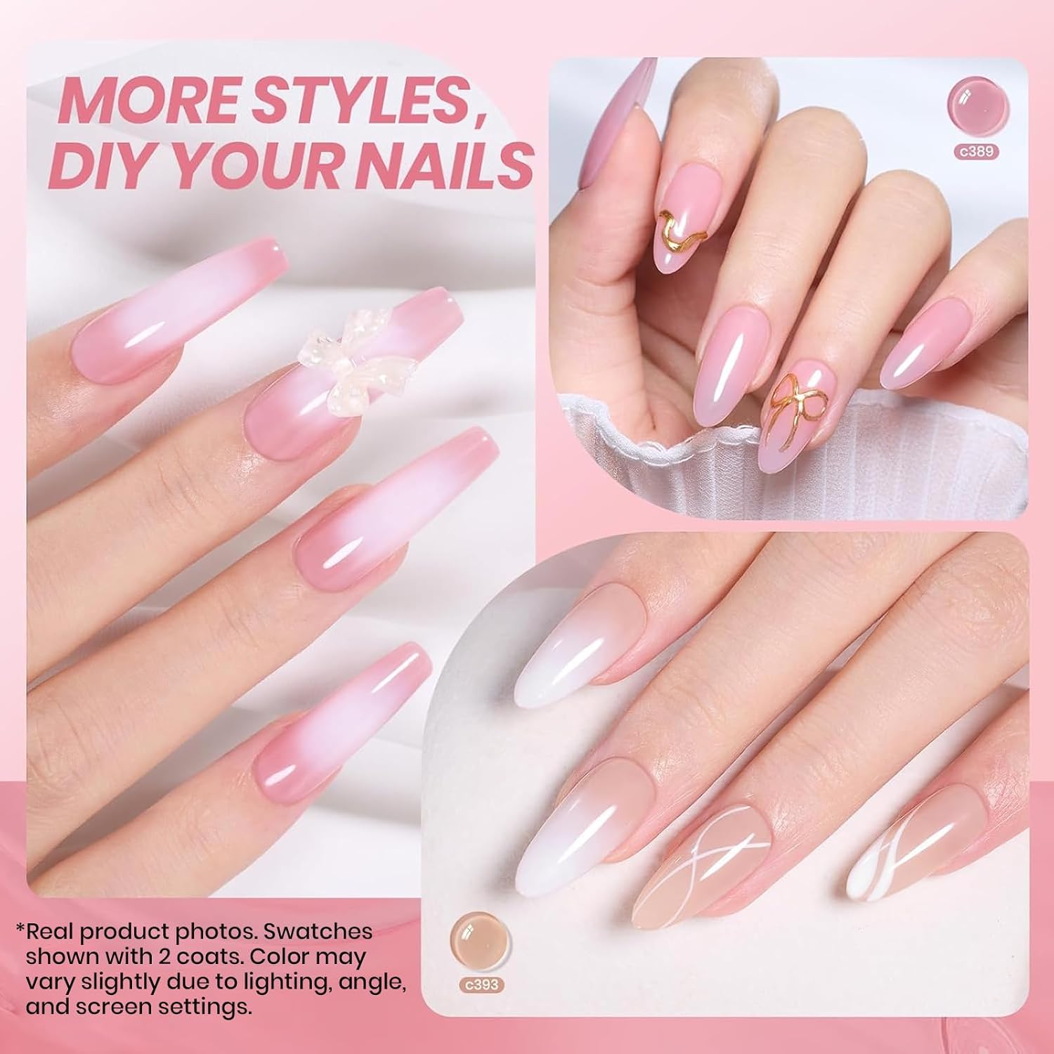 Detalle de Beetles Nude Gel Polish Set, 6 Colors ⚙