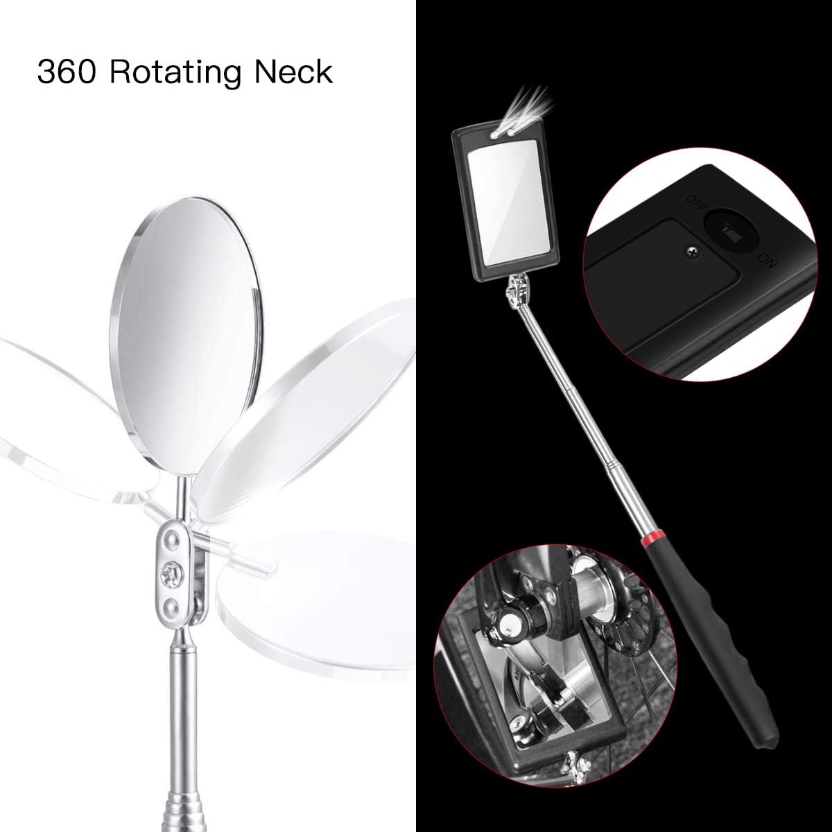 Detalle de 5 PCS Outil de Préhension Magnétique Télescopique LED