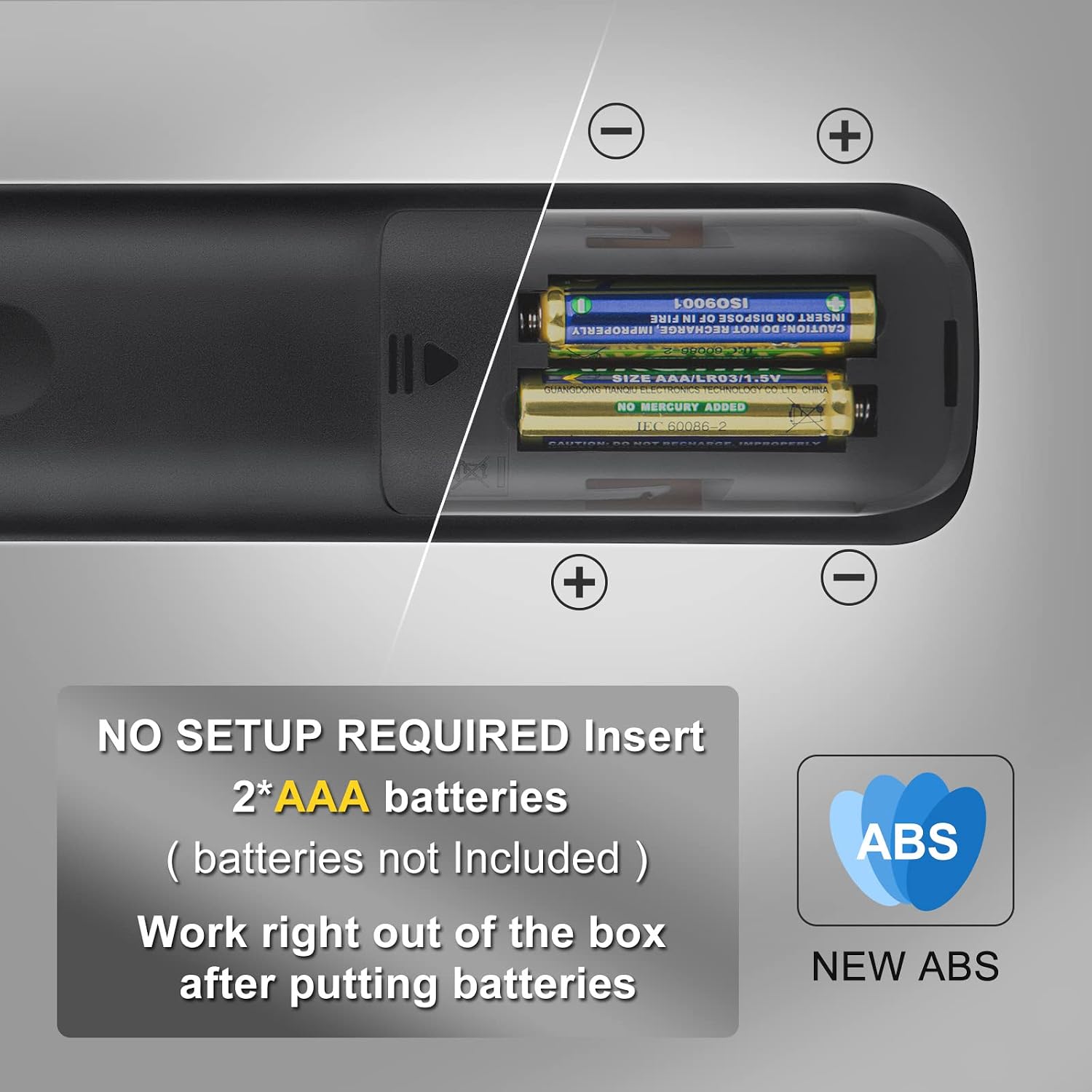 Detalle 2 de Hisense TV Remote Replacement (2 Pack) – Universal, No Pairing Needed, Backups for Lost or Broken Remotes