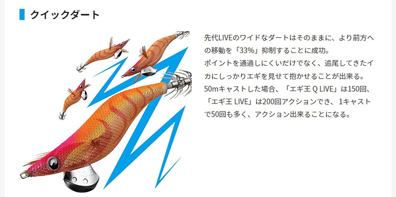 Detalle de ヤマシタ エギ王 LIVE 2.5号 エギ 004 カクテルオレンジ・ベーシックタイプ