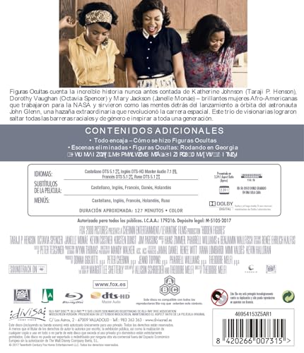 Thumbnail 1 de Figuras Ocultas Blu-Ray Blu-ray 🎬