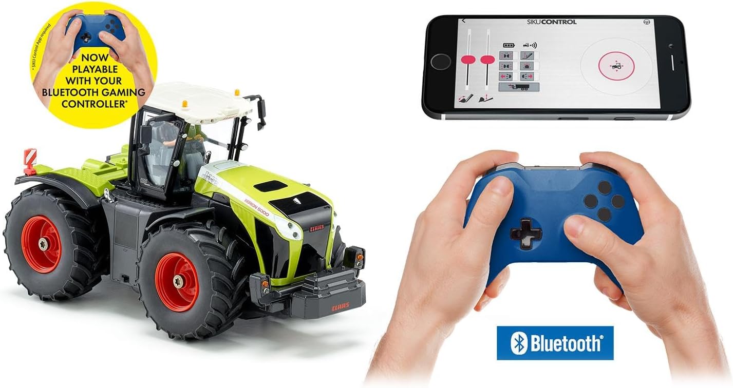 Thumbnail 1 de SIKU 6791 Claas Xerion 5000 TRAC VC ferngesteuerter Traktor (Siku Control), 1:32, grün – App-Steuerung möglich