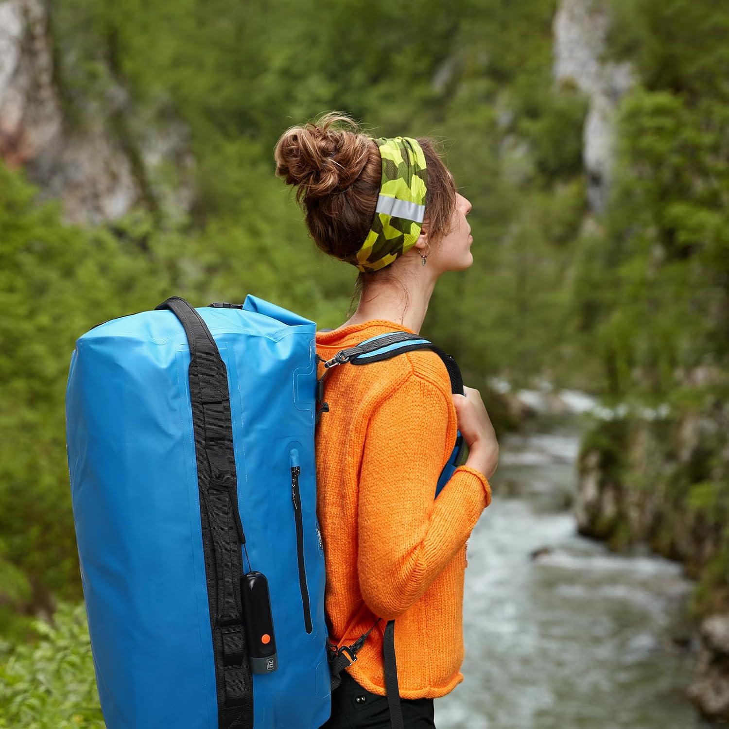 Thumbnail 6 de Haimont 60L Waterproof Dry Bag Roll-Top Duffle Backpack