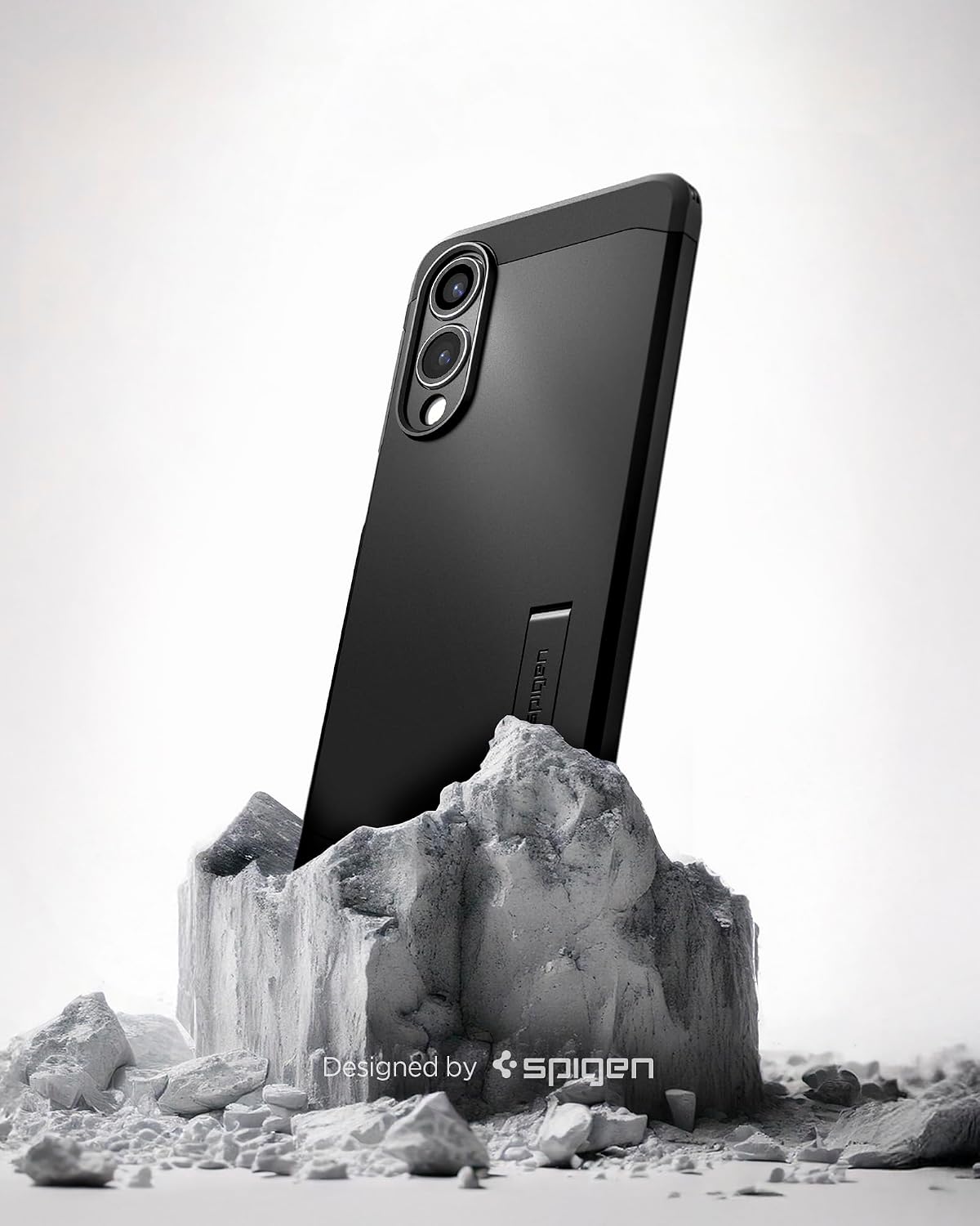 Detalle de Spigen Tough Armor (AI) MagFit für Samsung Galaxy S25 Edge – MagSafe- kompatible Hülle mit Kickstand und XRD-Pads
