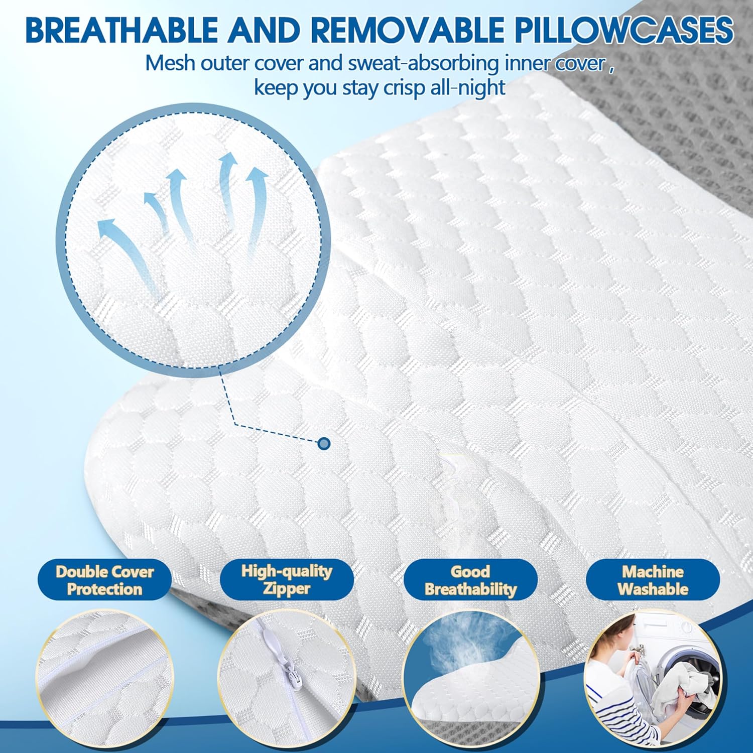 Thumbnail 5 de CHxxy Memory Foam Cervical Pillow