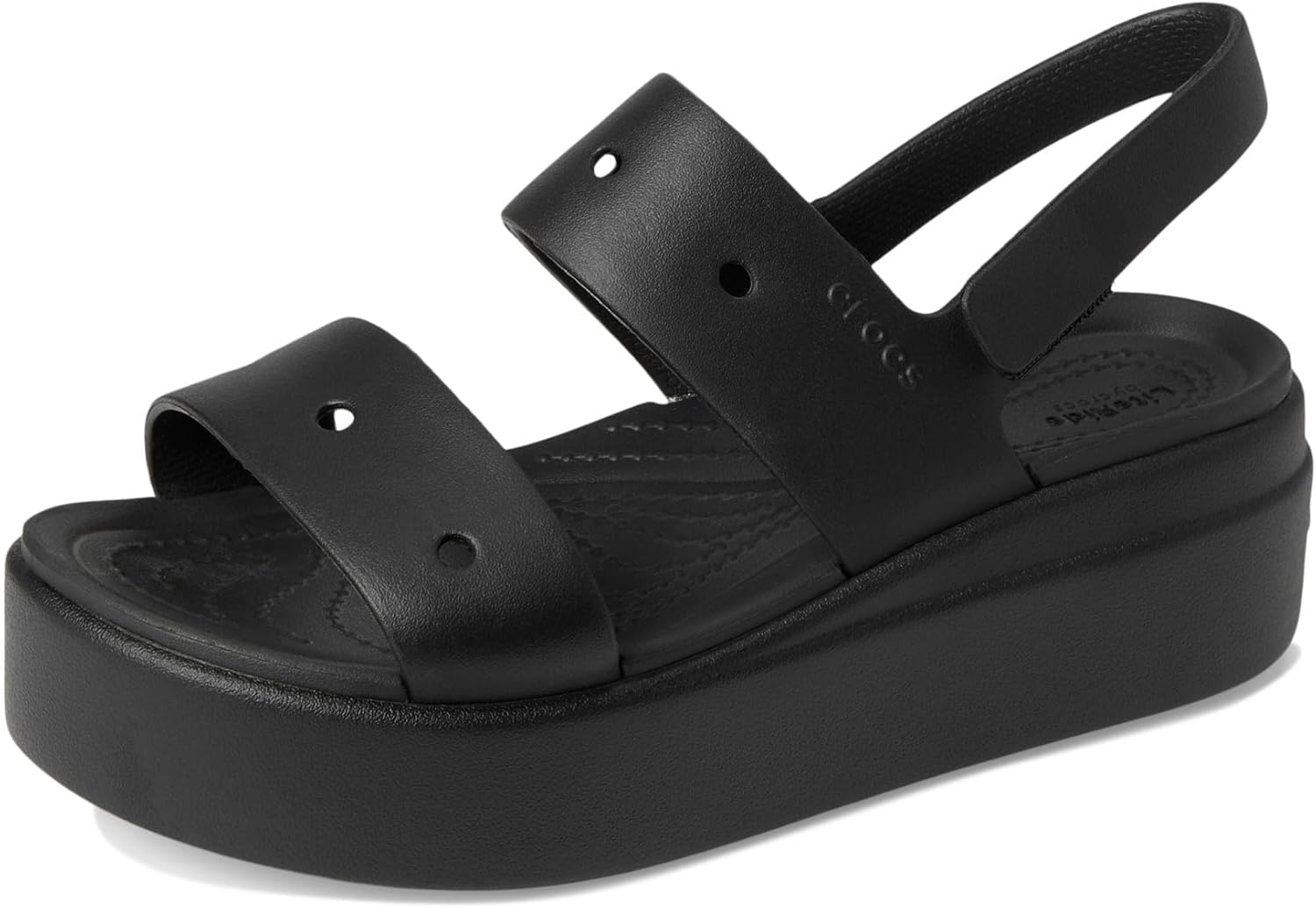 Detalle de Crocs Damen Brooklyn 4u Sandale – leichte Sandale mit verstellbarer Riemenführung
