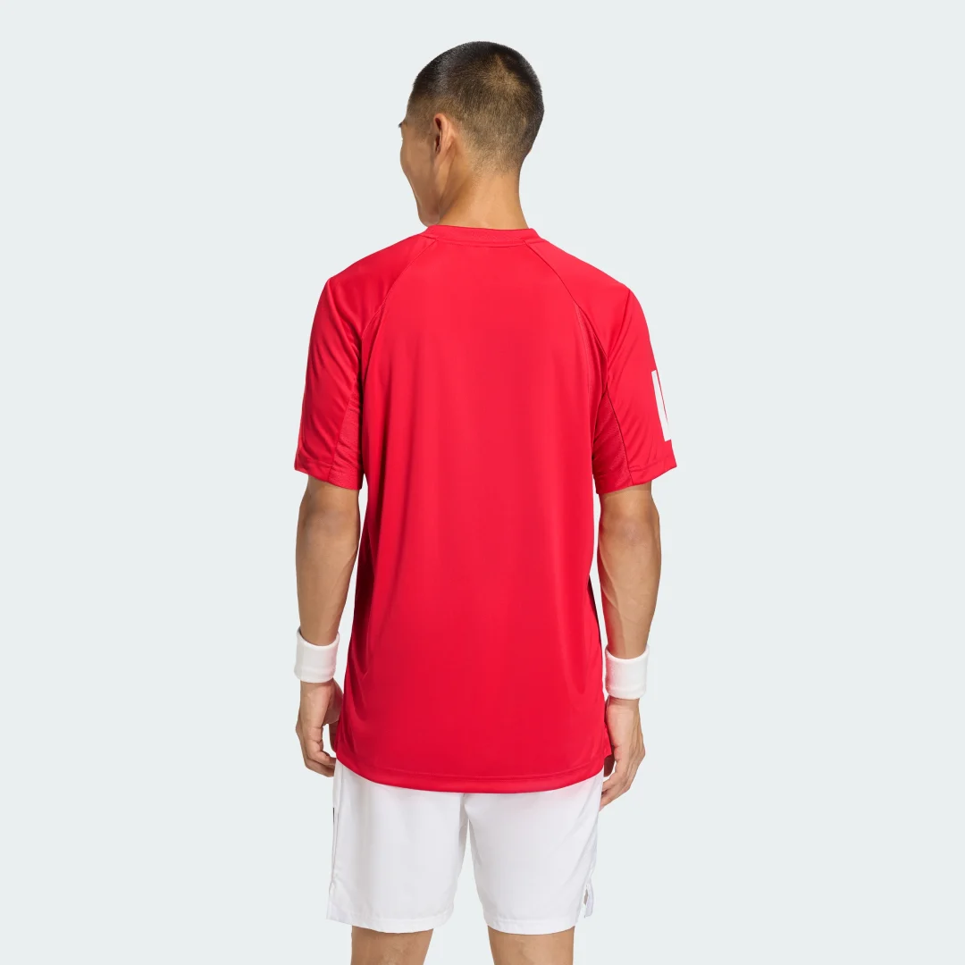Thumbnail 1 de Camiseta Club Tennis Climacool 3-Stripes de Adidas – Rojo