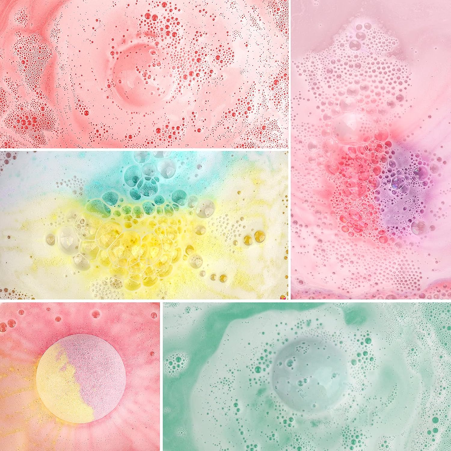 Detalle de HESONTA Bath Bomb Gift Set, 16-Piece Bubble Bath with 16 Scents