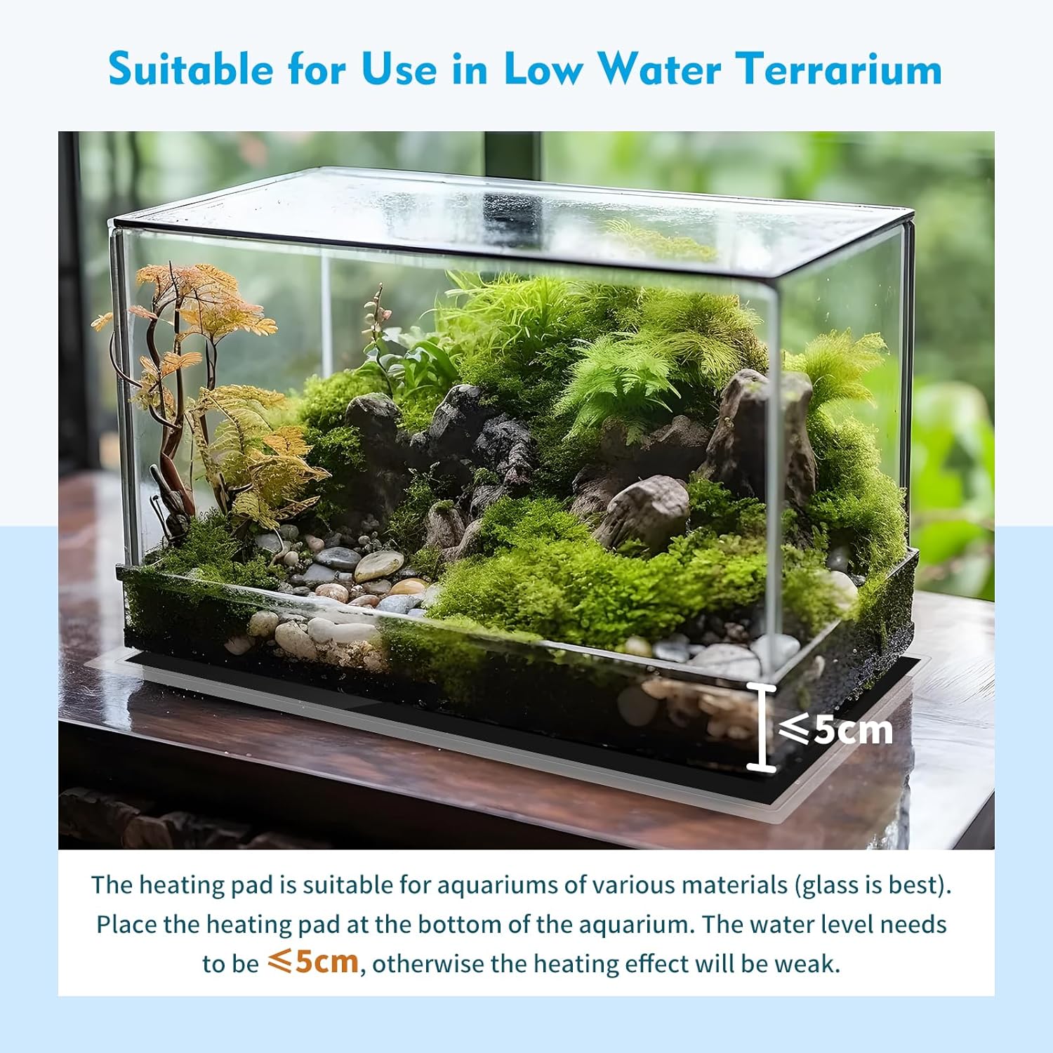 Thumbnail 6 de Nobleza Tapis Chauffant Reptile avec Contrôleur 10 niveaux (28 à 40 °C) pour terrarium