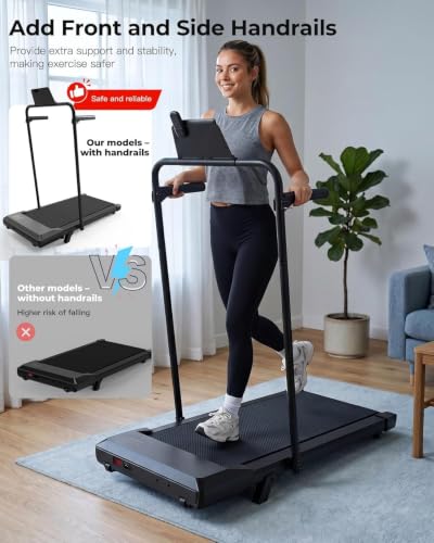 Detalle 2 de Superun Raceable 10% Incline Walking Pad: Foldable 6 km/h Treadmill