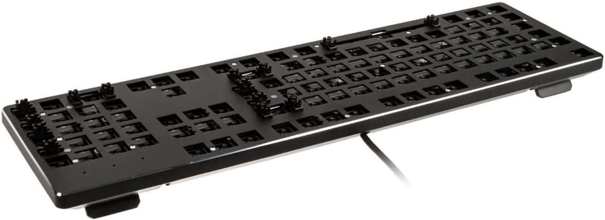 Detalle de GLORIOUS GMMK Full Size Barebone – Mechanische Hot-Swap-Tastatur, ISO-Layout, Aluminiumoberplatte