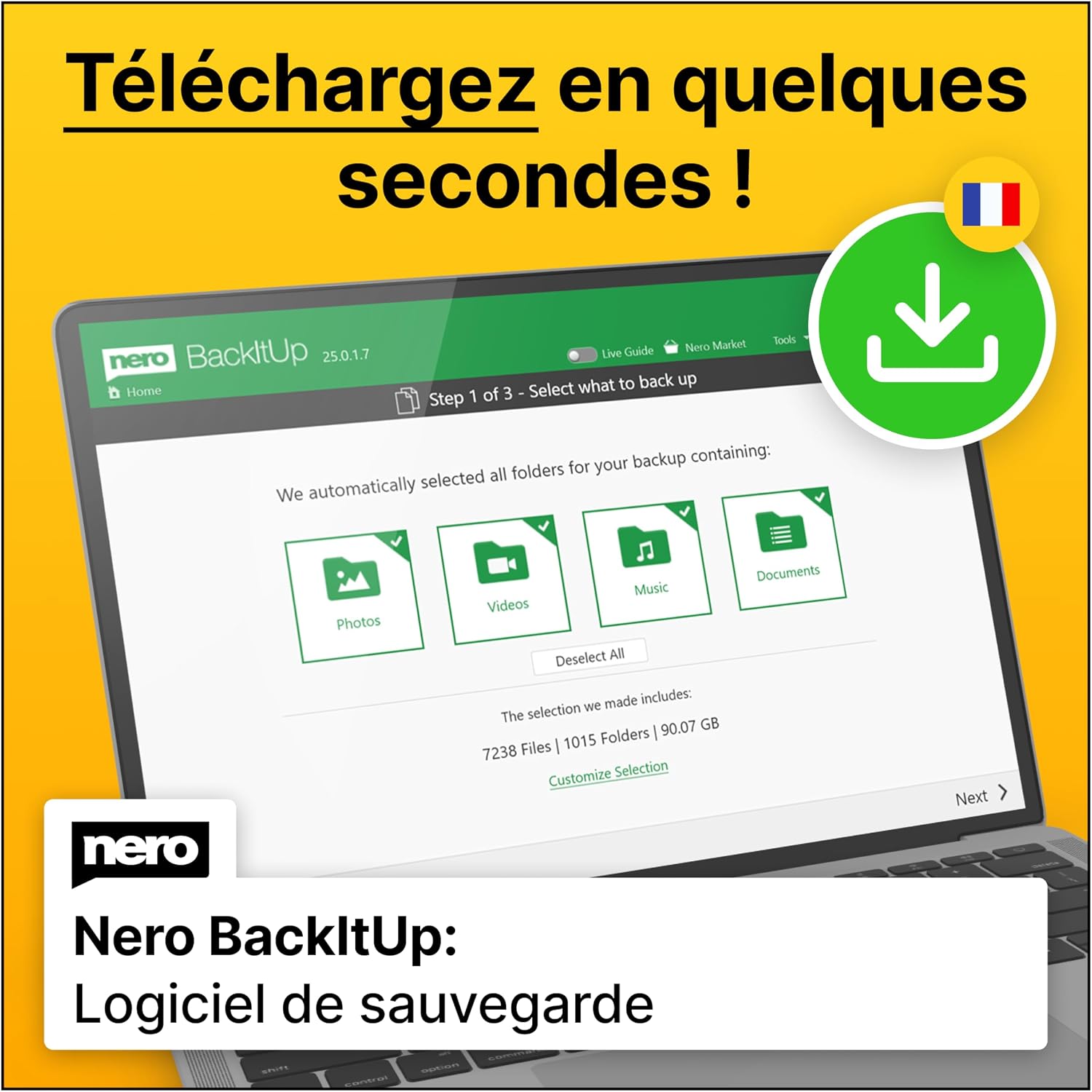 Detalle de Nero Platinum 365 – Suite complète Photo/Vidéo/Musique avec sauvegarde, montage et optimisation PC