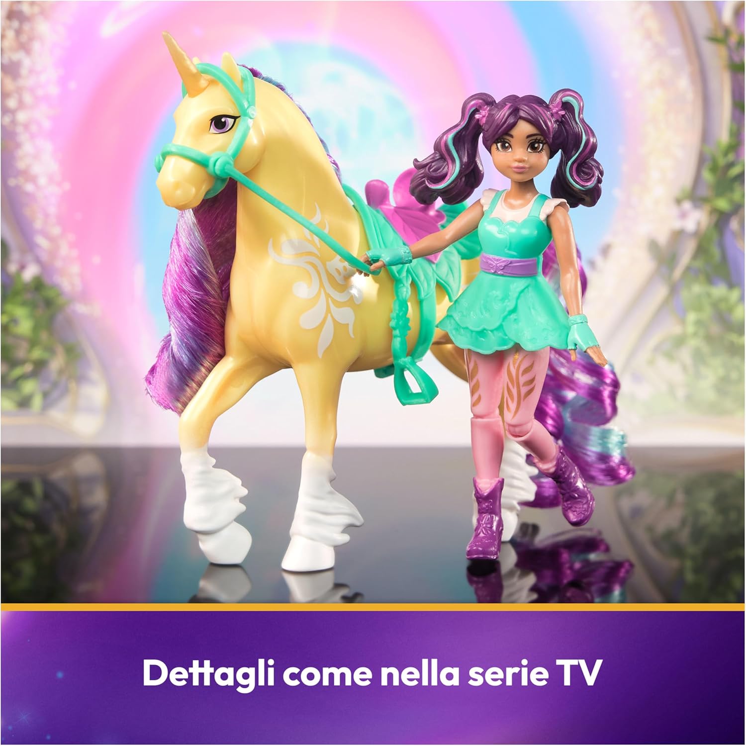 Thumbnail 2 de Set Unicorn Academy Ava & Leaf: bambola snodabile con unicorno e accessori per l’equitazione
