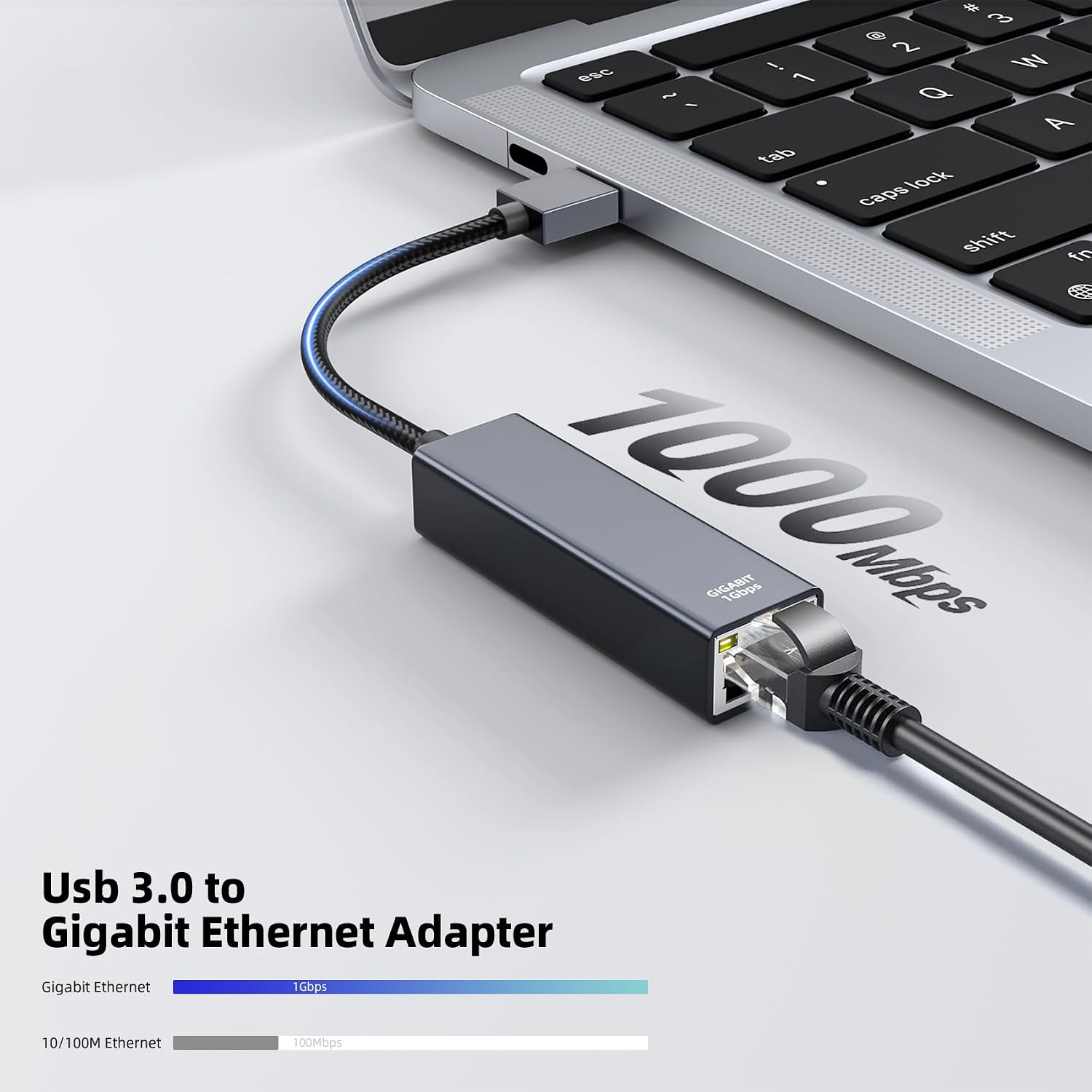 Detalle 2 de USB-3.0 Ethernet Adapter USB Lan 1000 Mbps