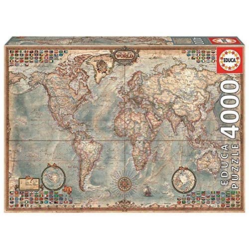 Thumbnail 6 de Educa Puzzle 4000 Piezas Mapa Político 🌍 Hasta 14 años