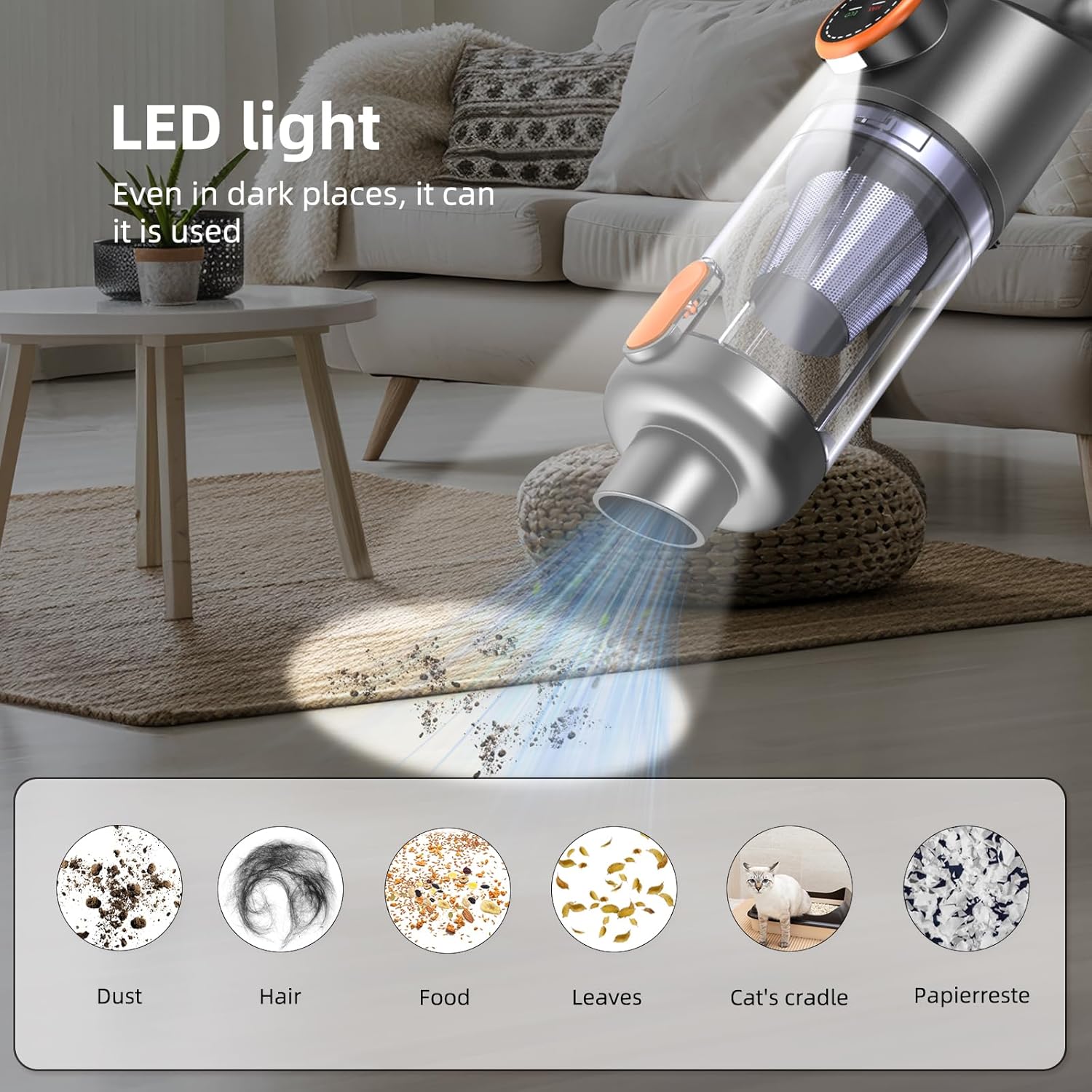 Thumbnail 6 de Handheld car vacuum 35000Pa, 4 in 1 cordless