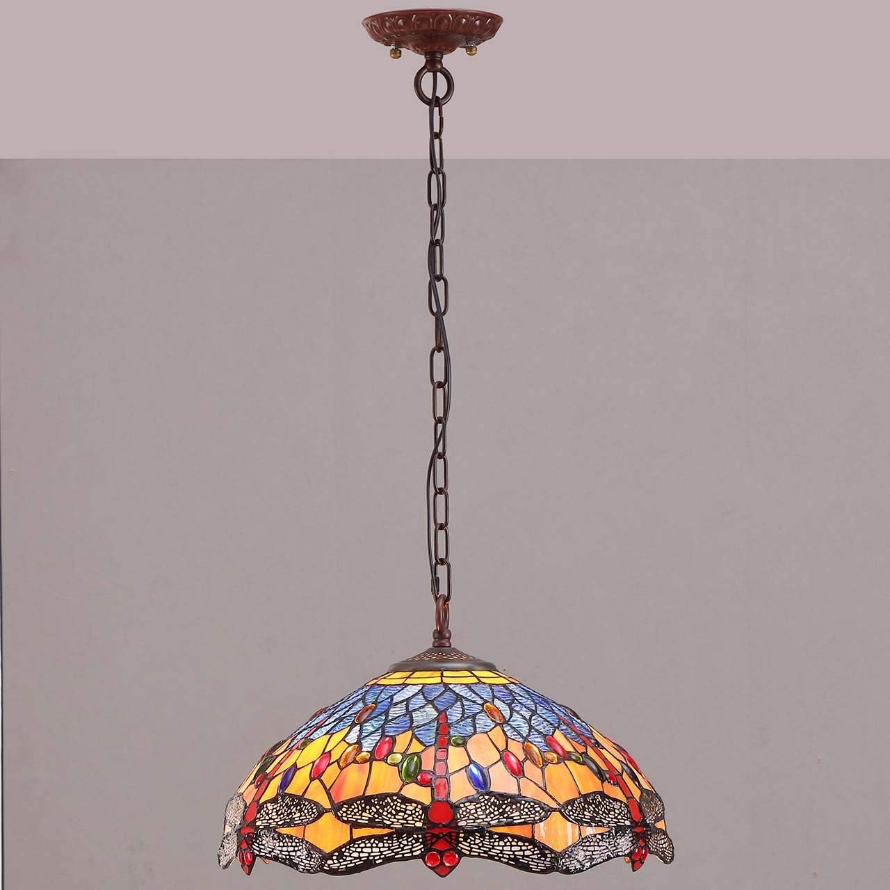 Thumbnail 2 de Bieye L30709 Dragonfly Tiffany Pendant