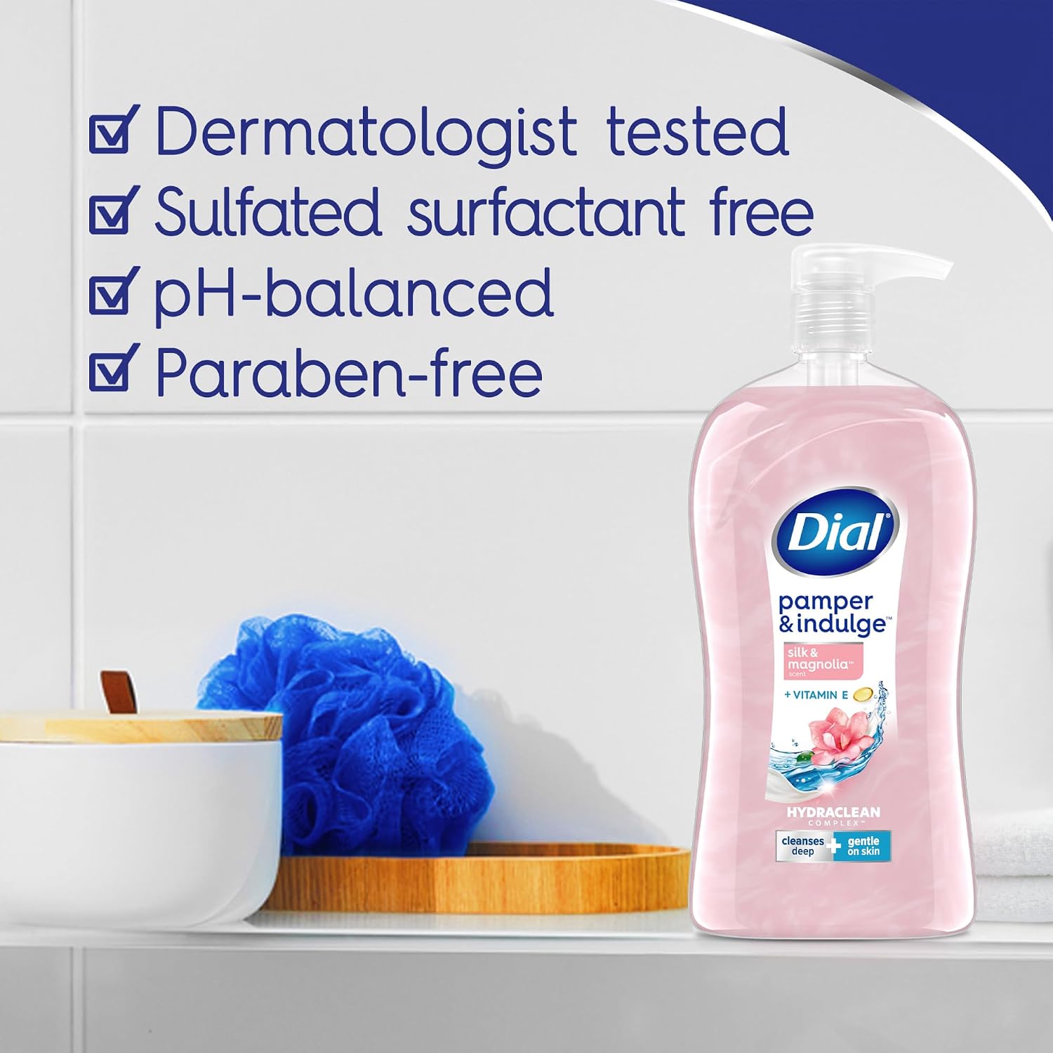 Detalle de Dial Body Wash Silk & Magnolia 32 fl oz