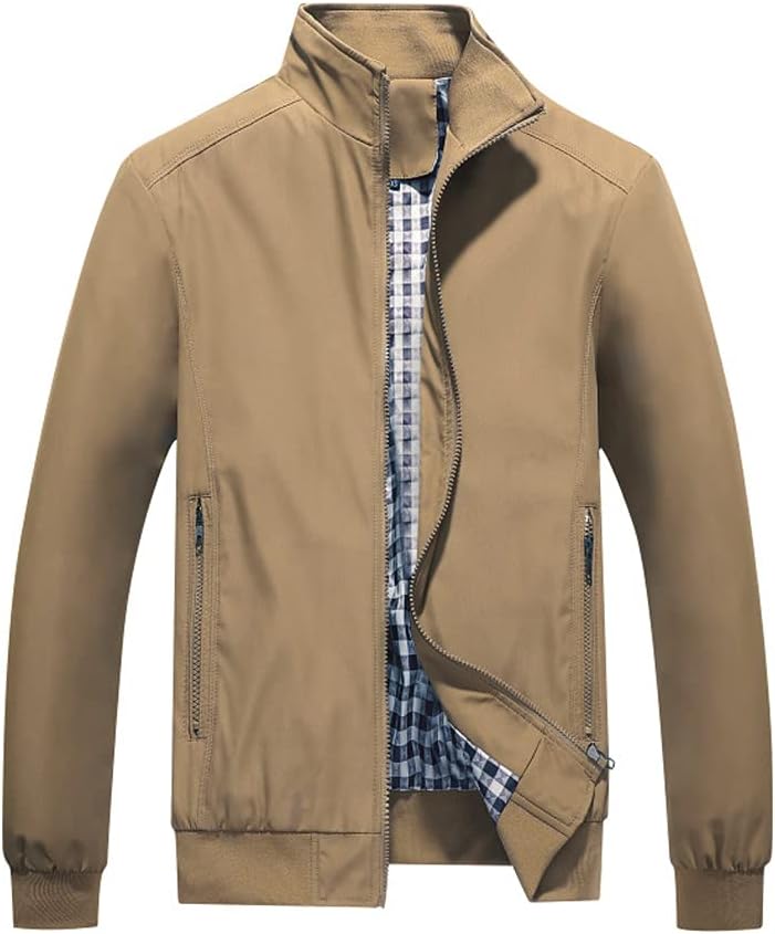 Detalle de YOUTHUP Bomberjacke für Herren, leichte Übergangsjacke