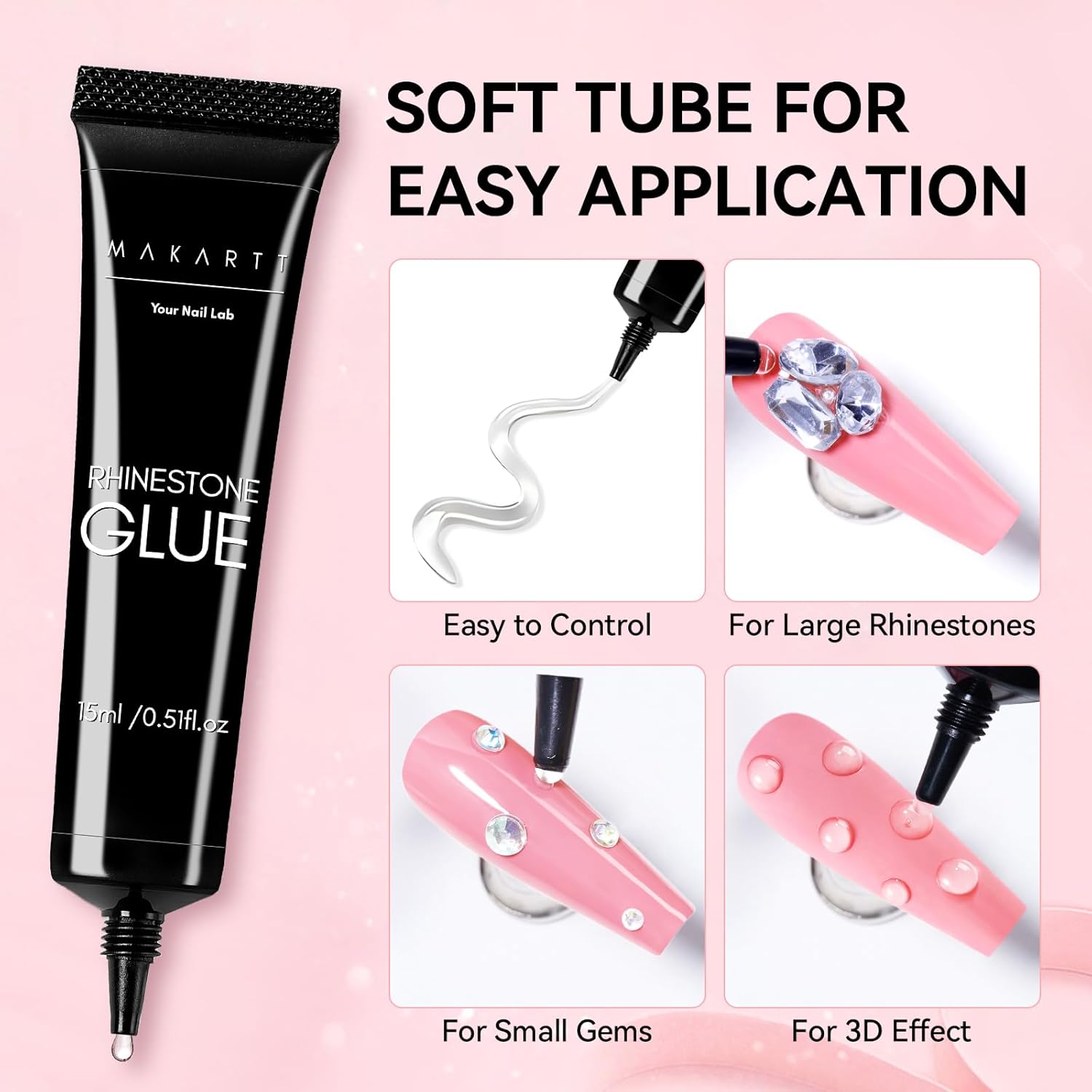 Thumbnail 3 de Makartt Nail Rhinestone Glue Set 15ml