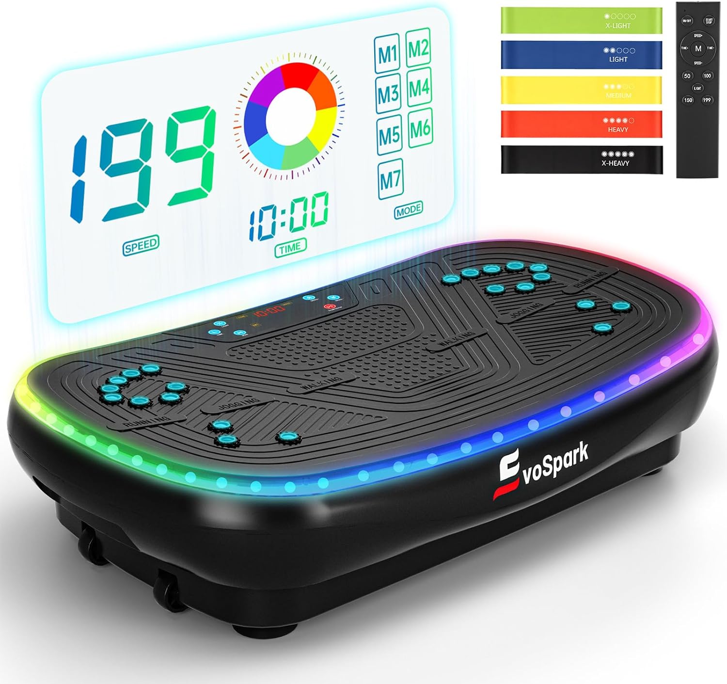 EvoSpark 4D PRO 7‑in‑1 Vibrationsplatte