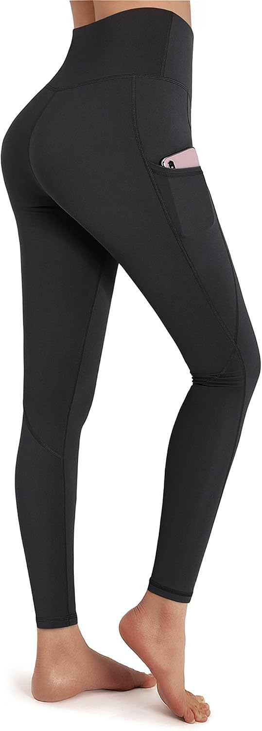 Detalle 2 de OUGES Womens High Waist Yoga Pants with Pockets leggings