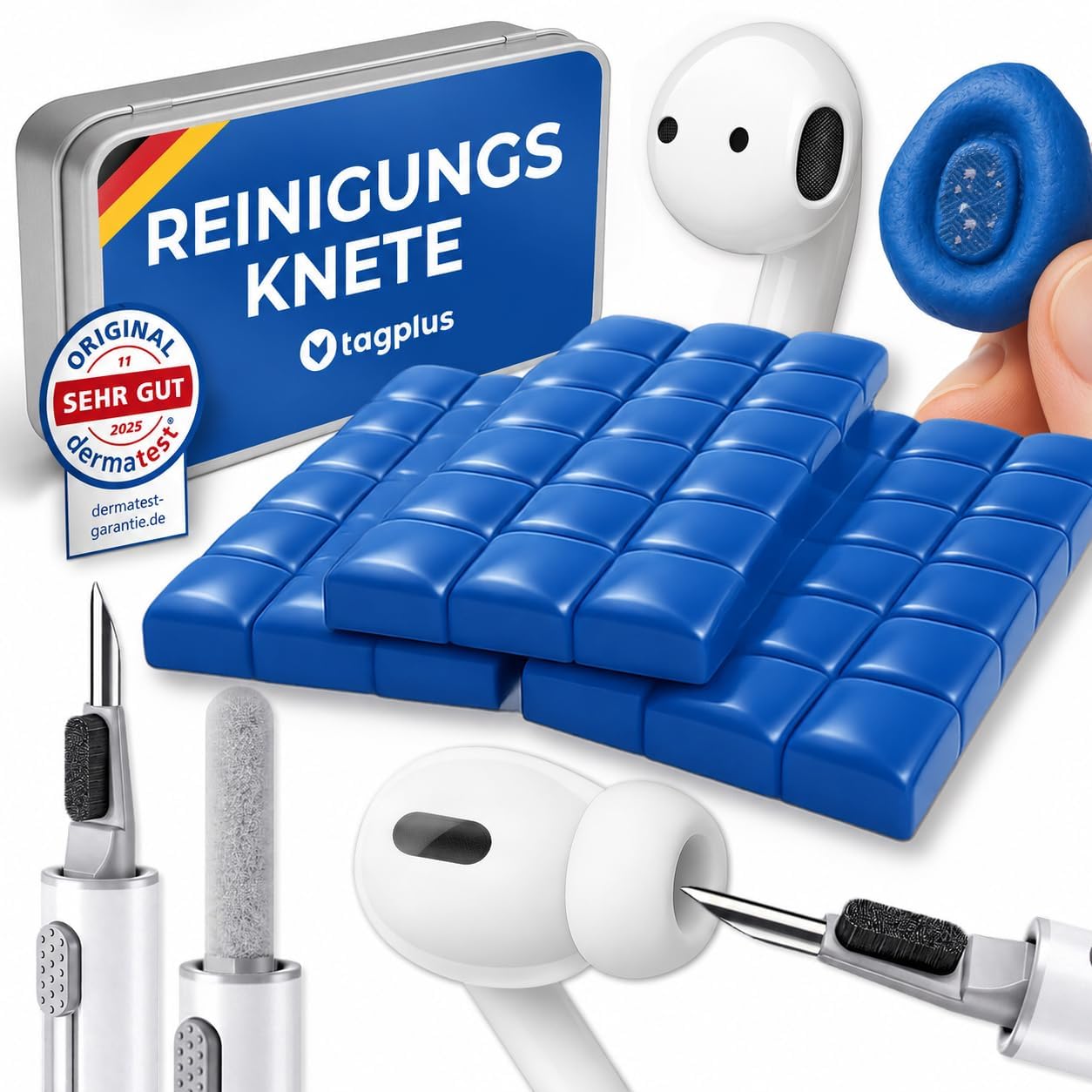 Detalle de tagplus Reinigungsknete Handy & Kopfhörer Set