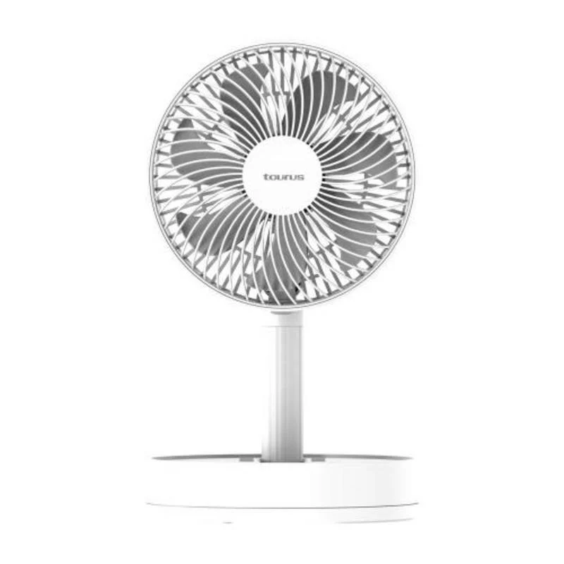 Detalle de Ventilador de sobremesa Taurus 4,9W 4 velocidades, inclinable y temporizador 8h