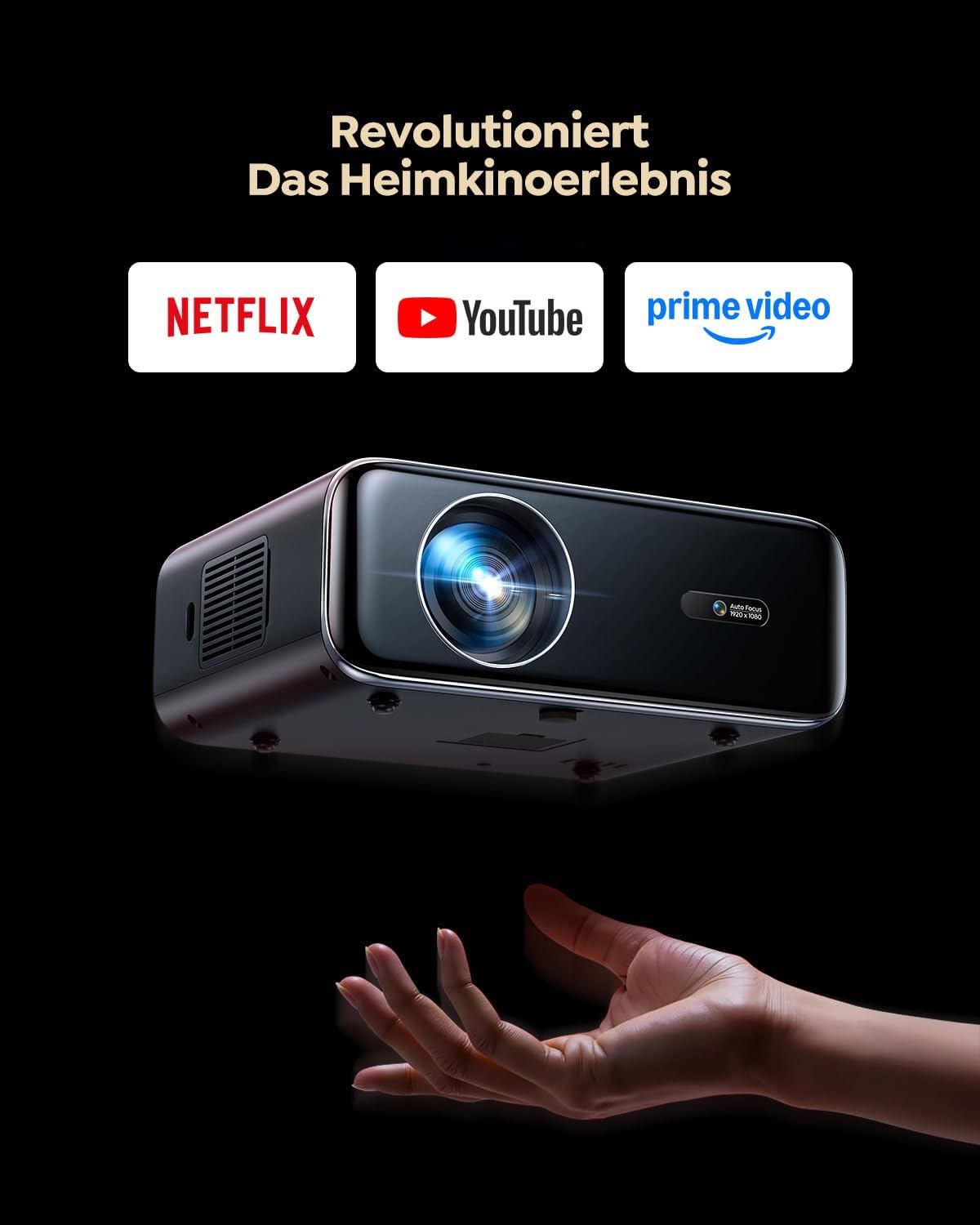 Detalle 2 de WiMiUS P62 Pro Beamer 1100 ANSI Lumen đź“˝