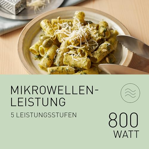 Thumbnail 5 de Panasonic NN-E20JWMEBG Mikrowellenofen mit Glasteller, 20L, 800W, Auftaufunktion, 5 Leistungsstufen, Weiß – 2025 Modell