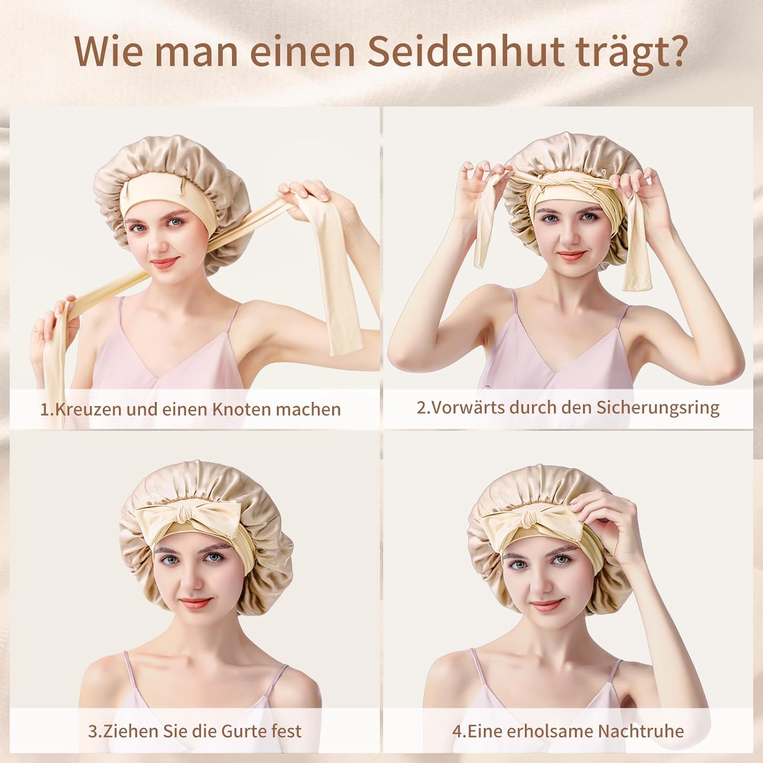 Thumbnail 6 de Silmana Seidenhaube 22 Momme – 100% Maulbeerseide