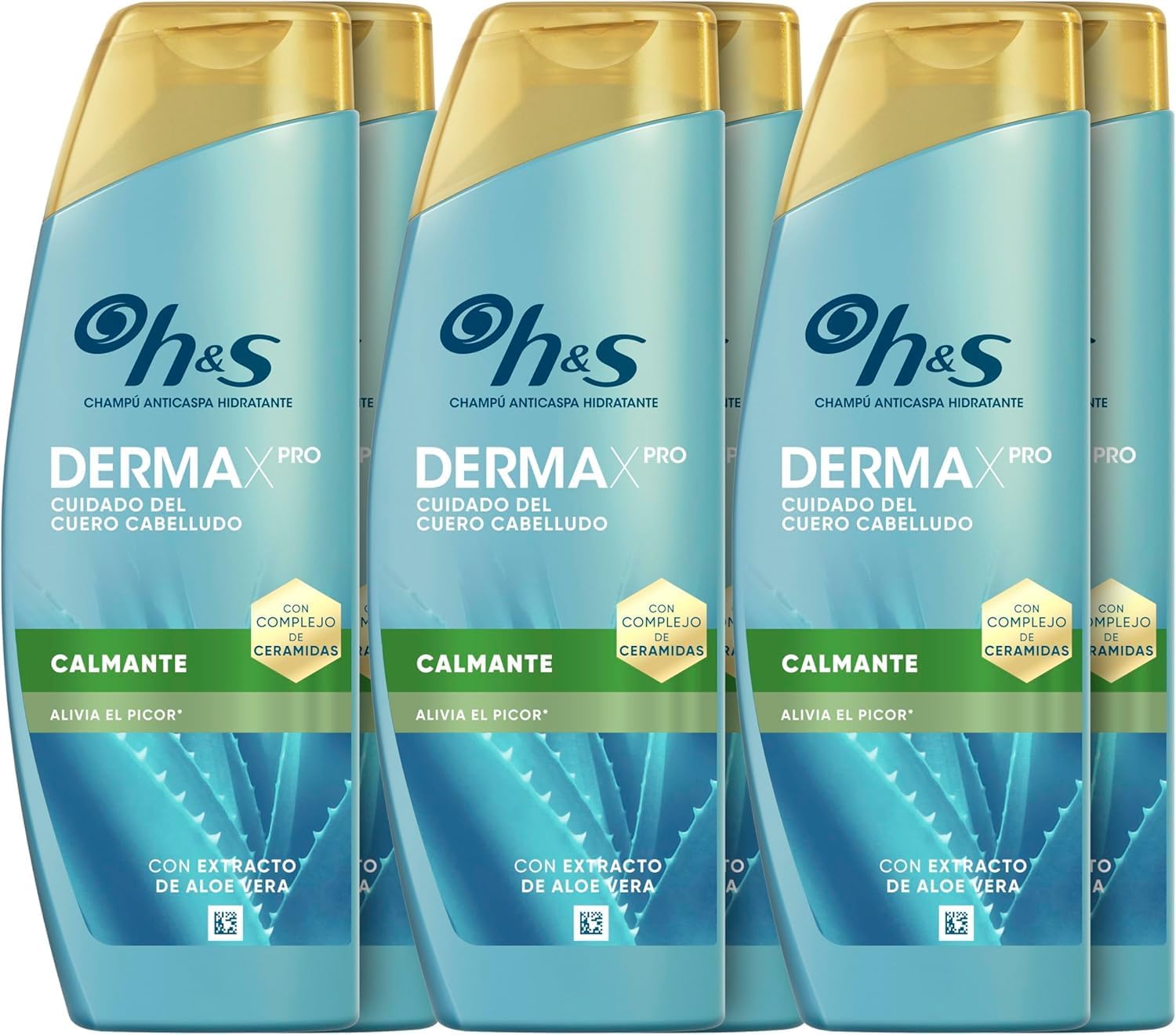 Detalle de H&S DermaXPro Calmante Champú anticaspa 300 ml