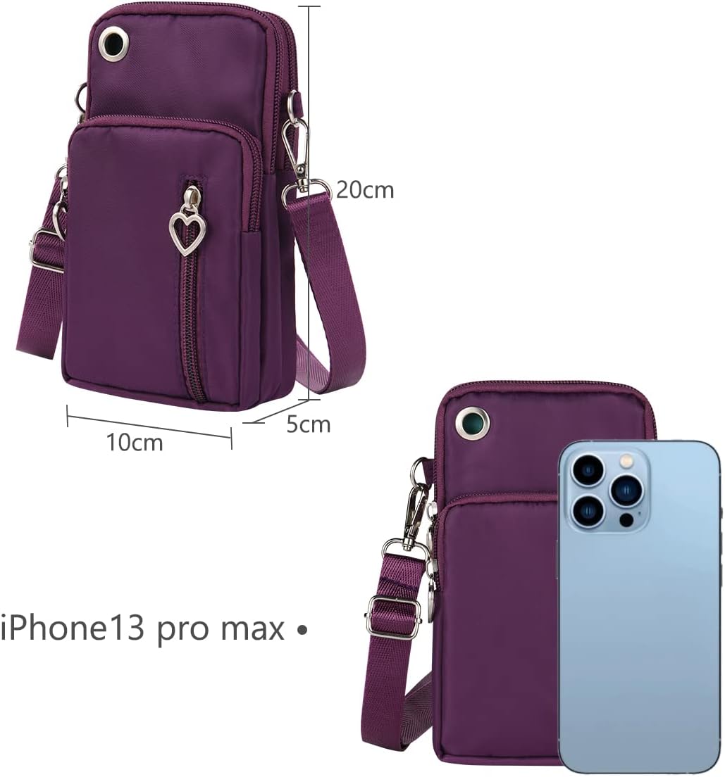 Detalle de Aucuu Petit sacoche téléphone pour femme avec bandoulière réglable (pour écrans jusqu’à 7")