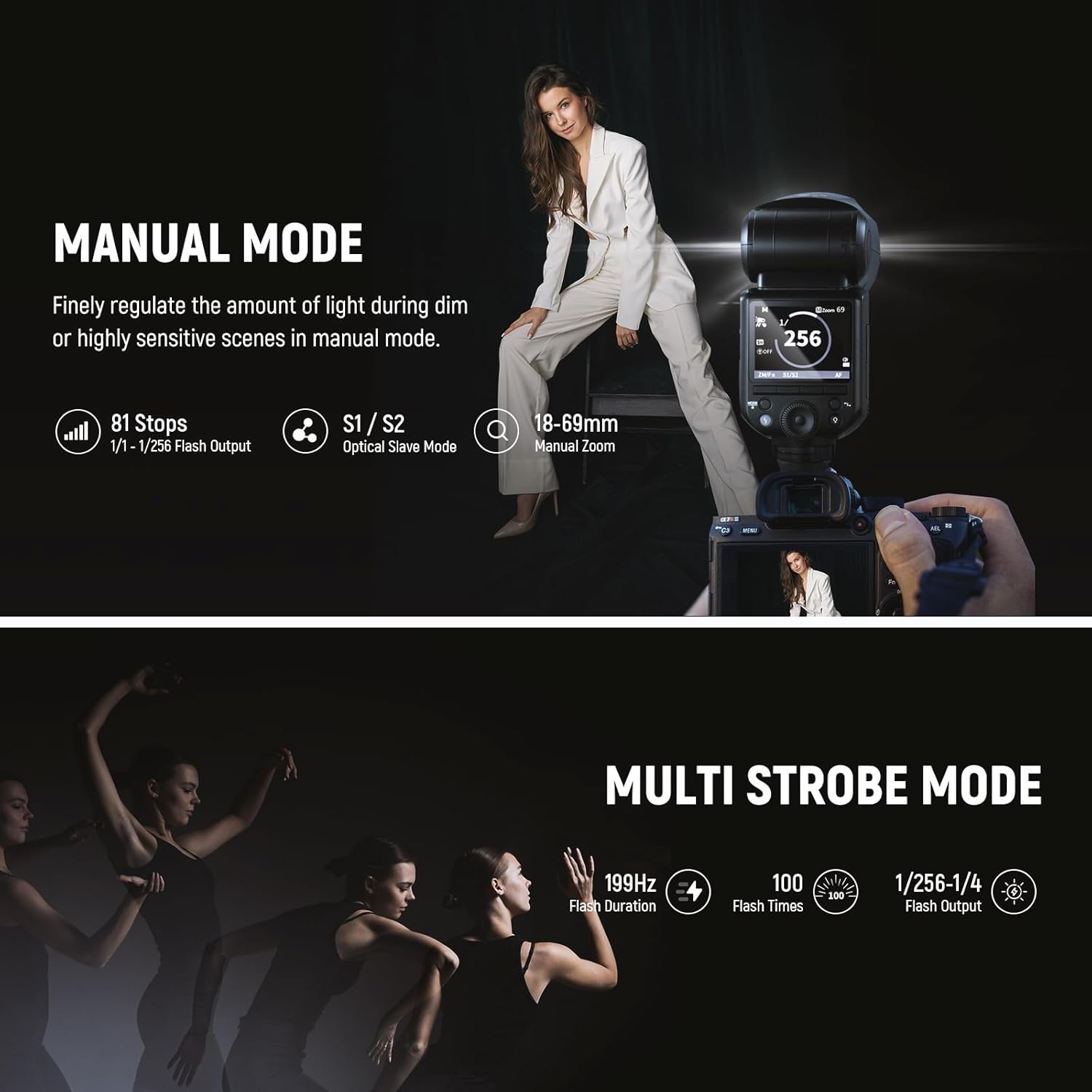 Thumbnail 4 de Neewer Z2-F 2.4G TTL Round Head Speedlite Flash (Fujifilm) with HSS up to 1/8000s