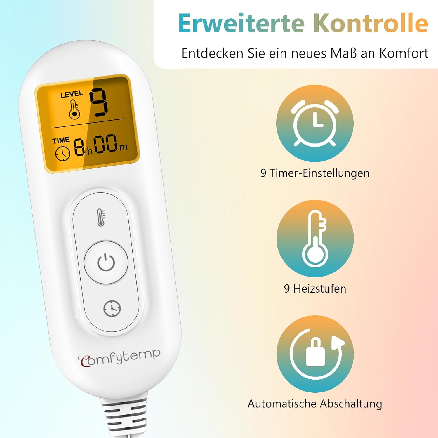 Detalle 2 de Comfytemp 9 Wärmestufen Heizkissen