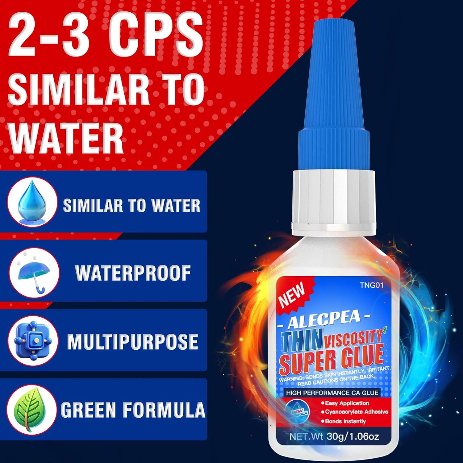 Thumbnail 4 de ALECPEA Thin CA Glue 30g for Woodworking and Models: Precision, Quick Set, Clean Finish